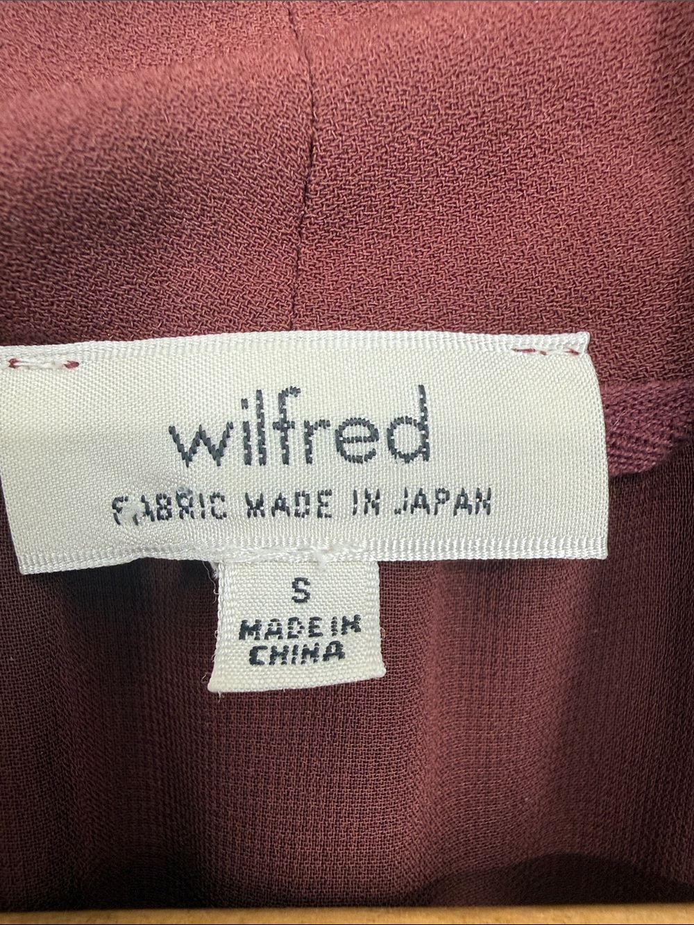 Aritzia Wilfred Sabine Dress Purple Maroon Size Small - Picture 3 of 11